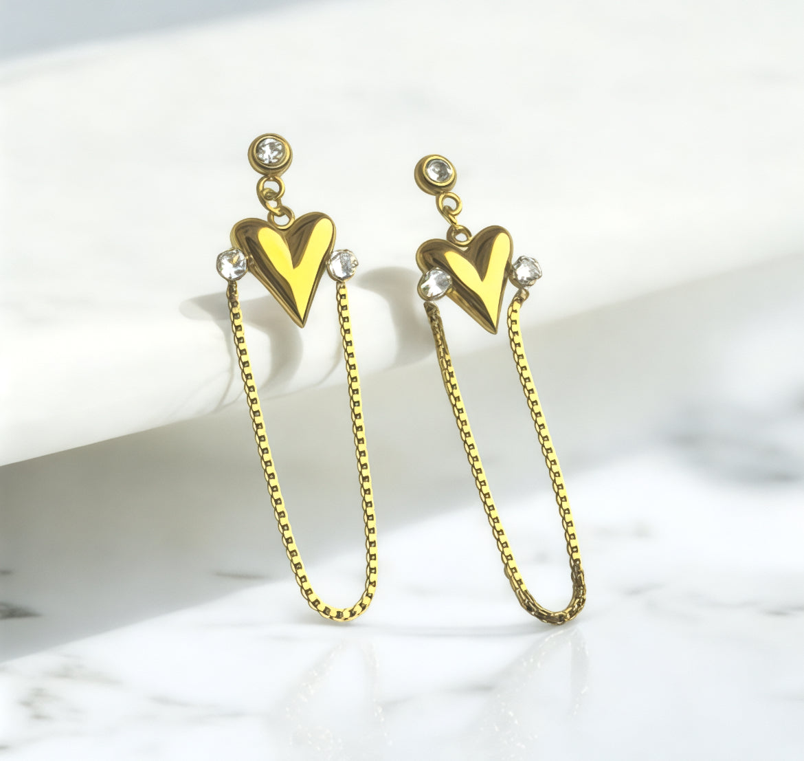 Emerald Heart Luxe Earrings