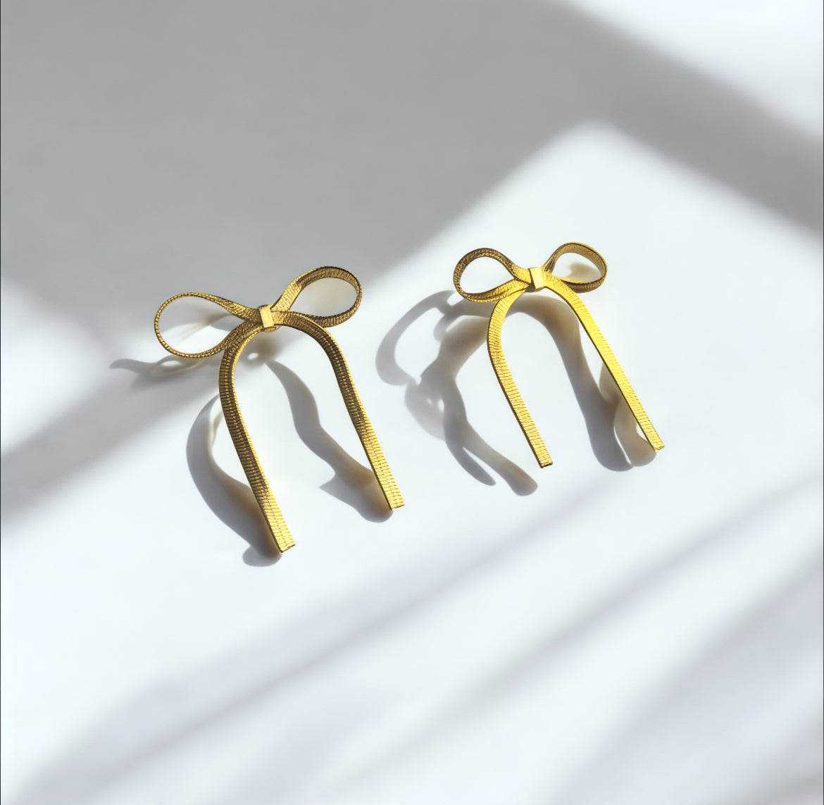 Golden Grace Bow Earring