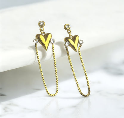 Emerald Heart Luxe Earrings