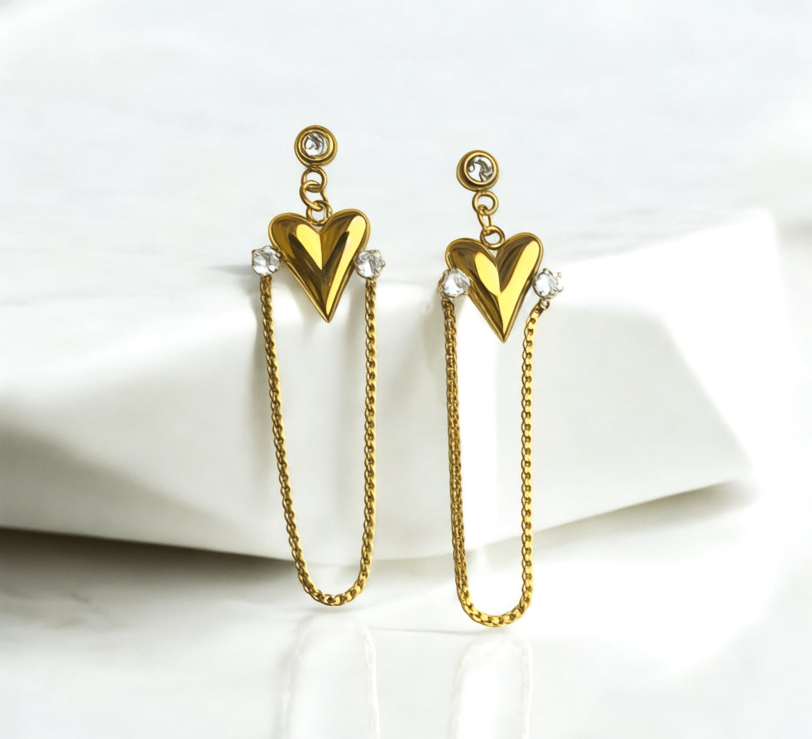 Emerald Heart Luxe Earrings