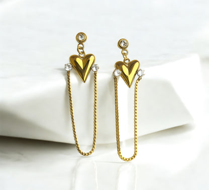 Emerald Heart Luxe Earrings