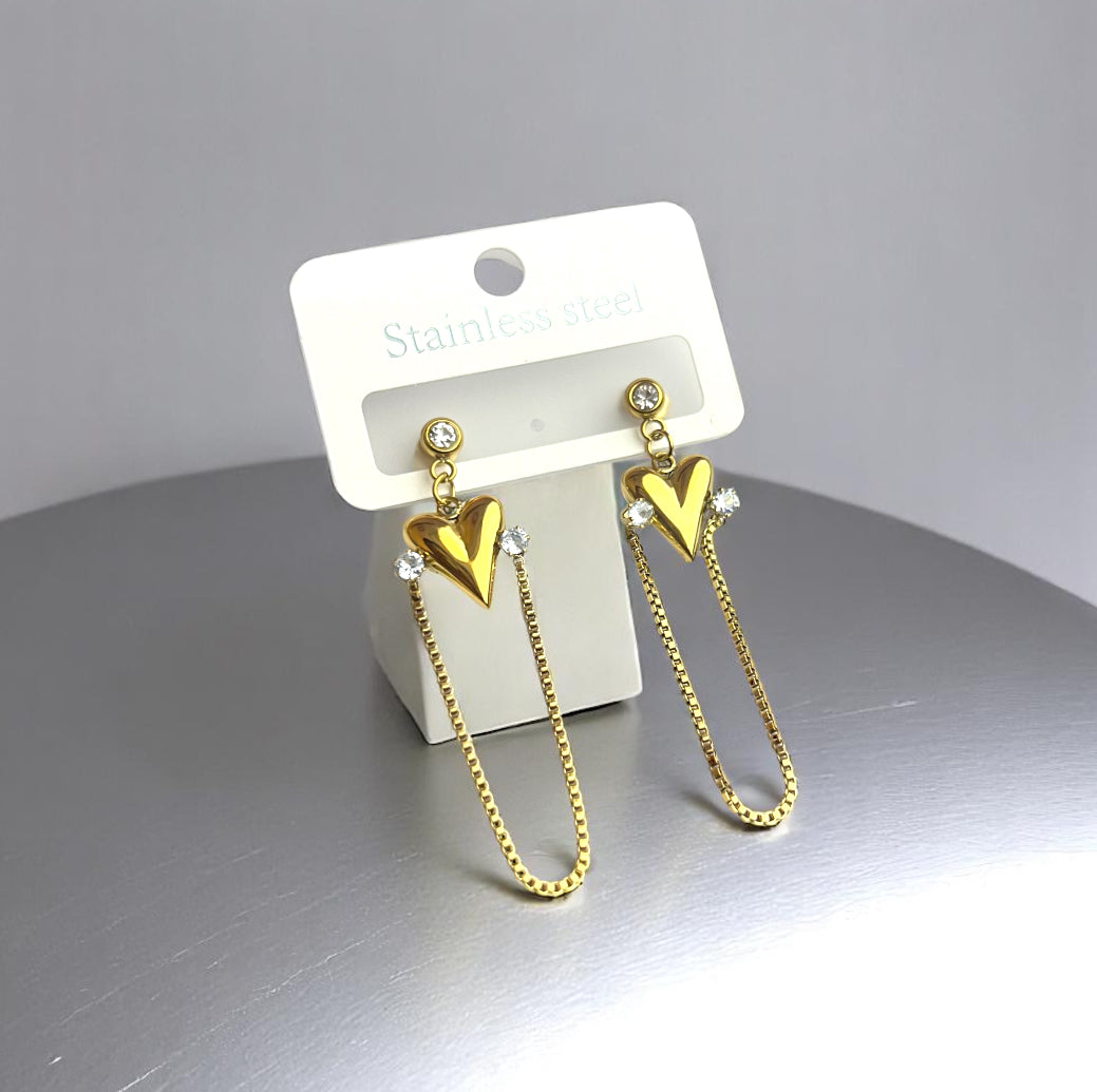 Emerald Heart Luxe Earrings