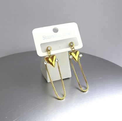 Emerald Heart Luxe Earrings