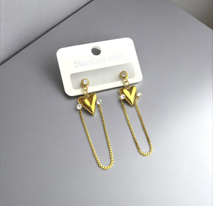 Emerald Heart Luxe Earrings